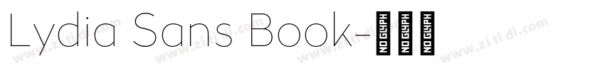 Lydia Sans Book字体转换 Lydia Sans Book字体转换